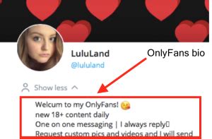 biografias de onlyfans|OnlyFans Bio Guide: Examples and Tips